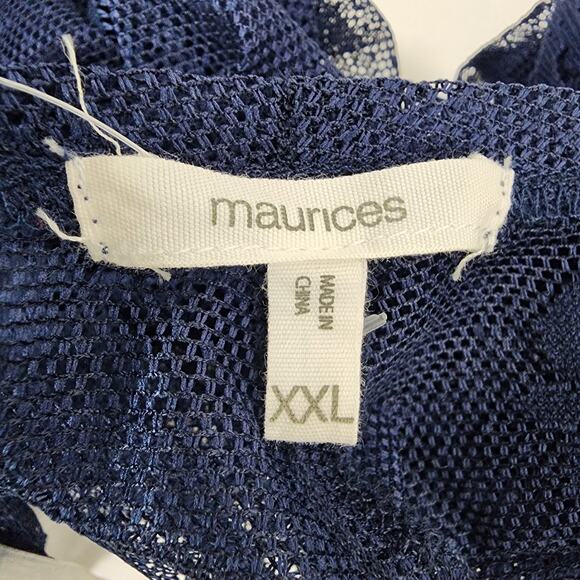 Maurices Womens Lace Kimono Blouse Dainty Boho Bell Sleeve XXL Romantic Hippie - Picture 9 of 12